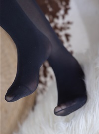 NO.029 Sweet Pea - Flat shoes, thick black silk, thick meat, stomp on cookies(34)